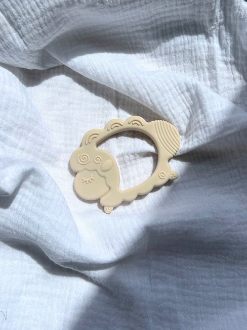 Anneau de dentition "mouton beige"