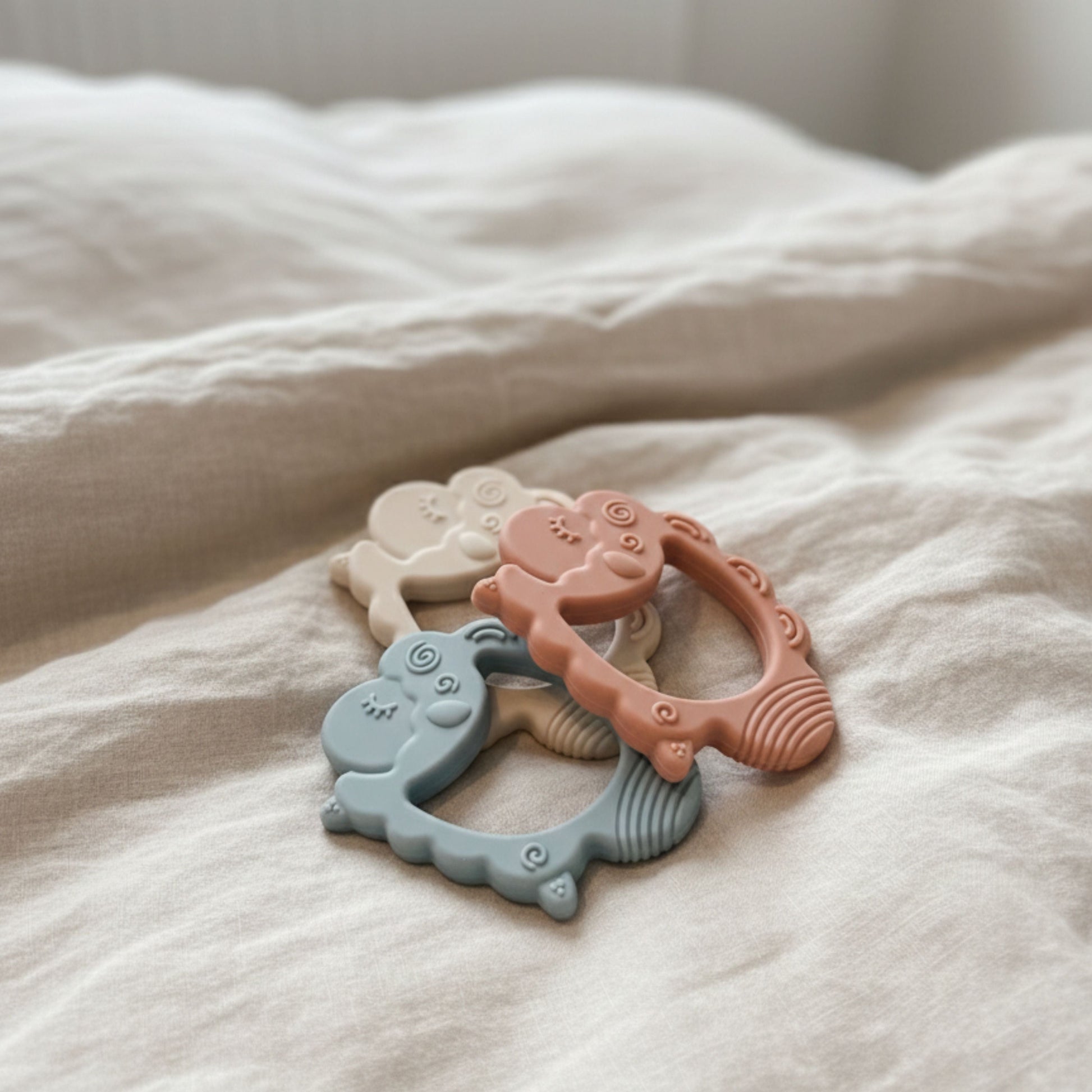 Anneau de dentition "mouton bleu"