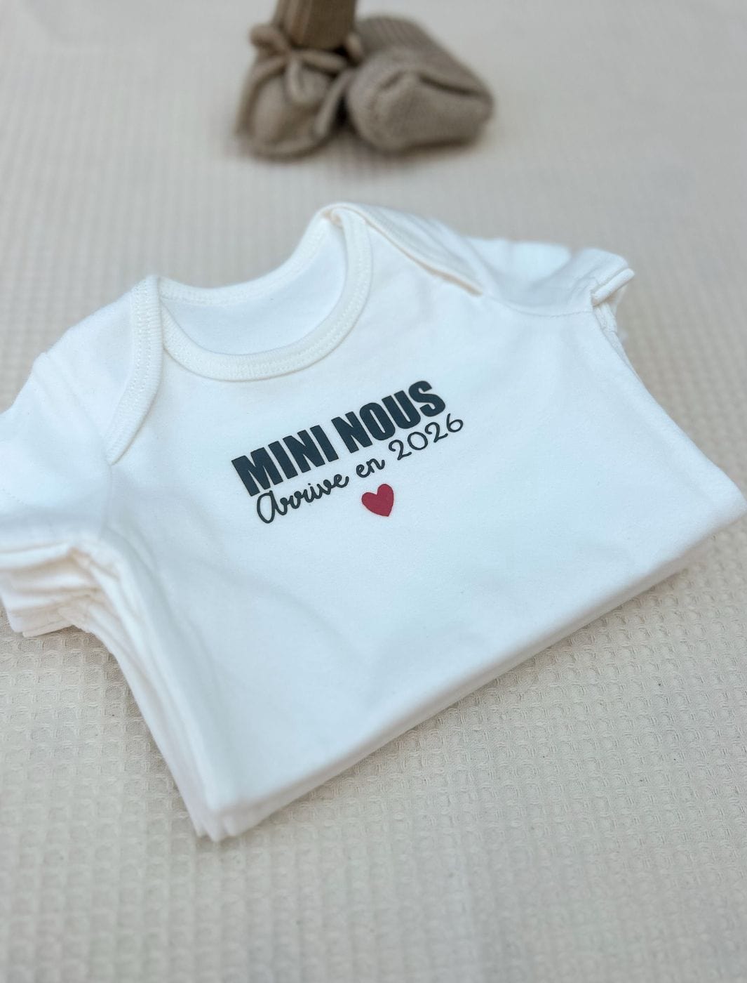 Body annonce grossesse "Mini nous arrive"