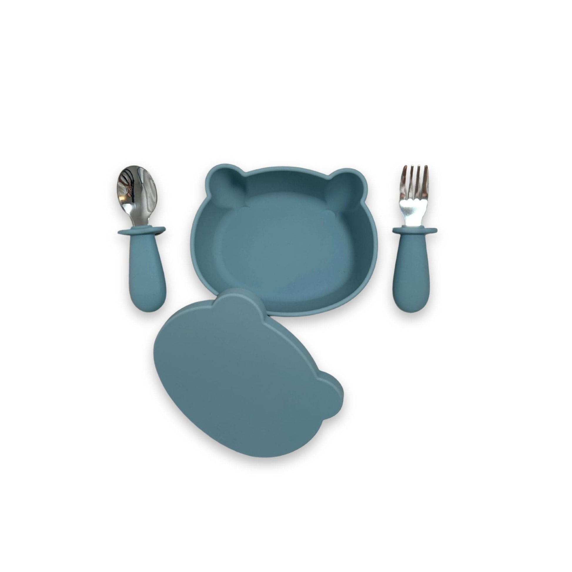 Coffret repas "Petit Ours" bleu