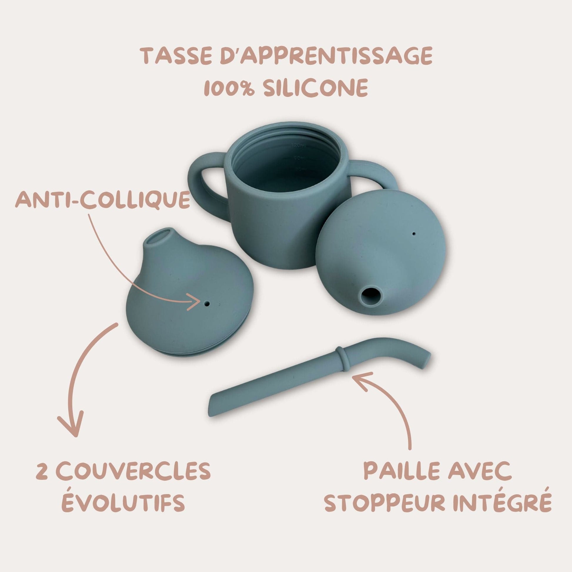 Ensemble de vaisselle et accessoires en silicone