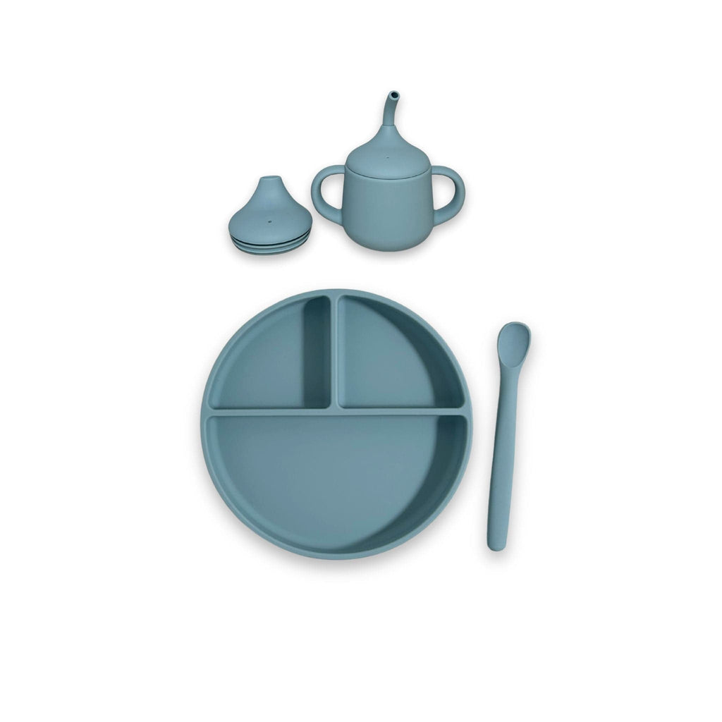 set repas 3 pièces "bleu"