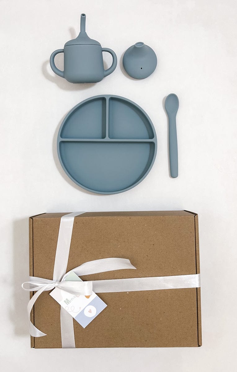 set repas 3 pièces "bleu"