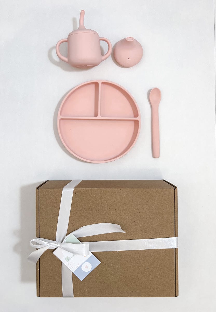 Set repas 3 pièces "rose"