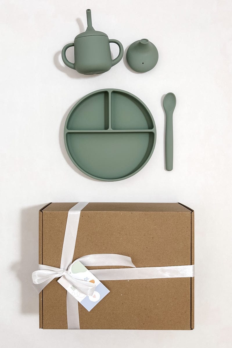Set repas 3 pièces "vert"