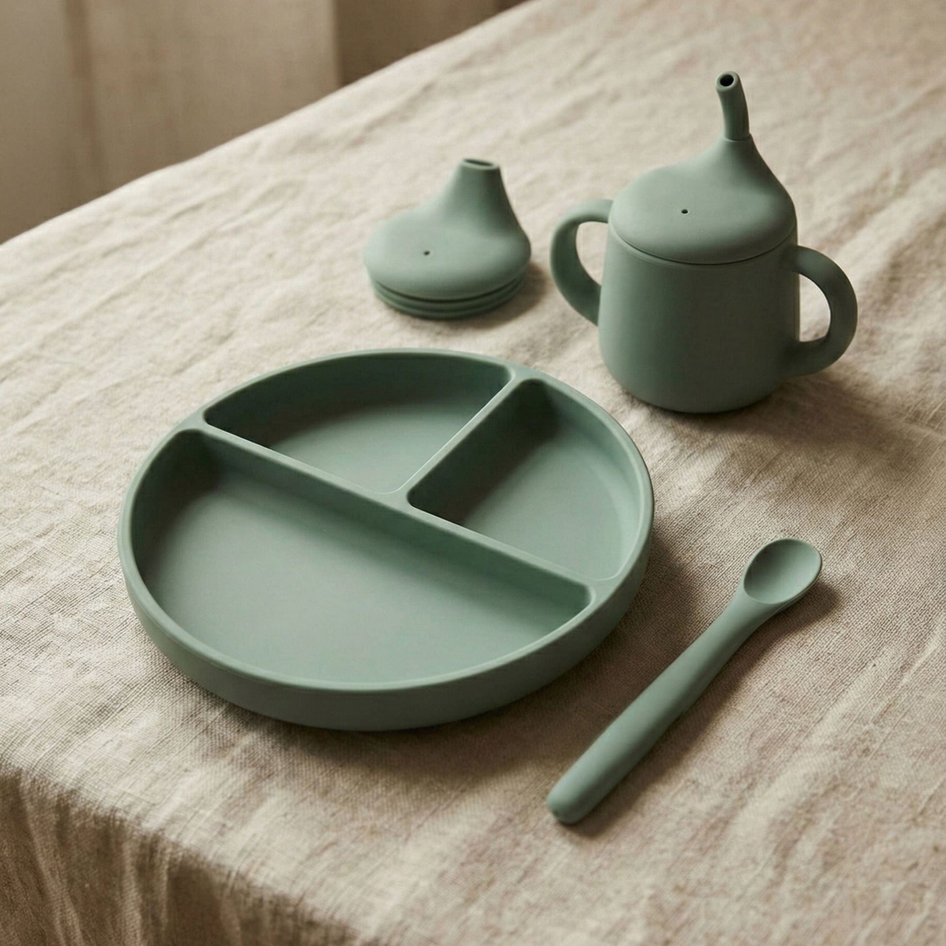 Set repas 3 pièces "vert"