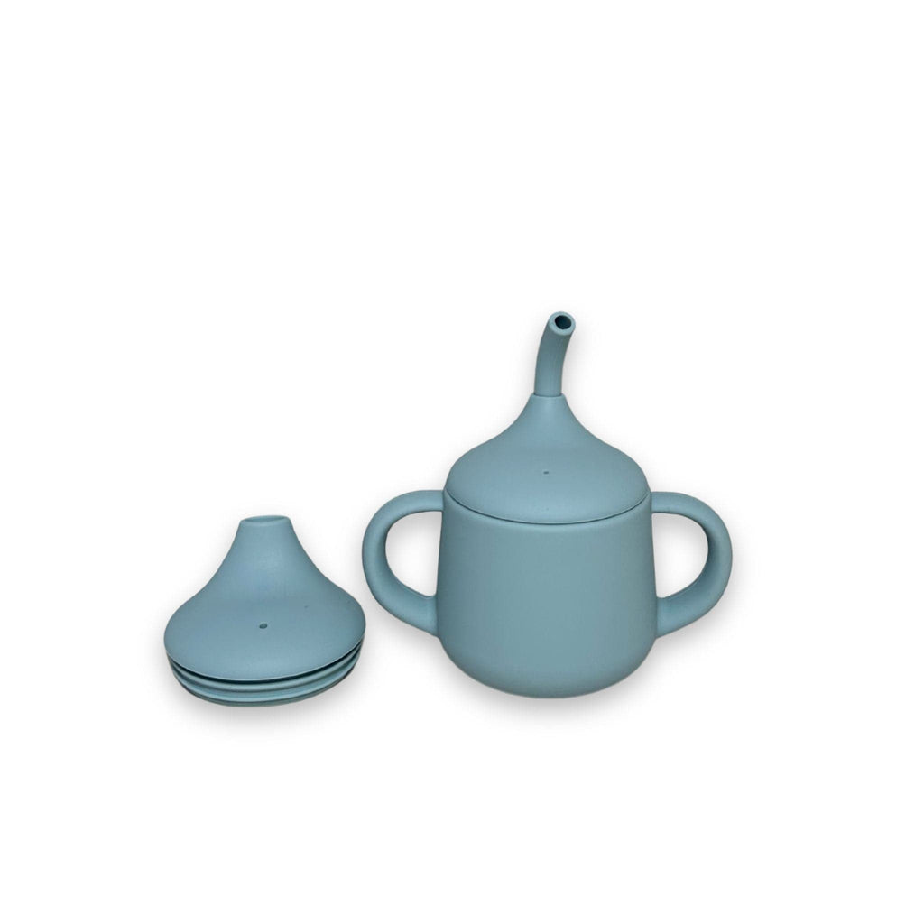 Verre d'apprentissage bleu