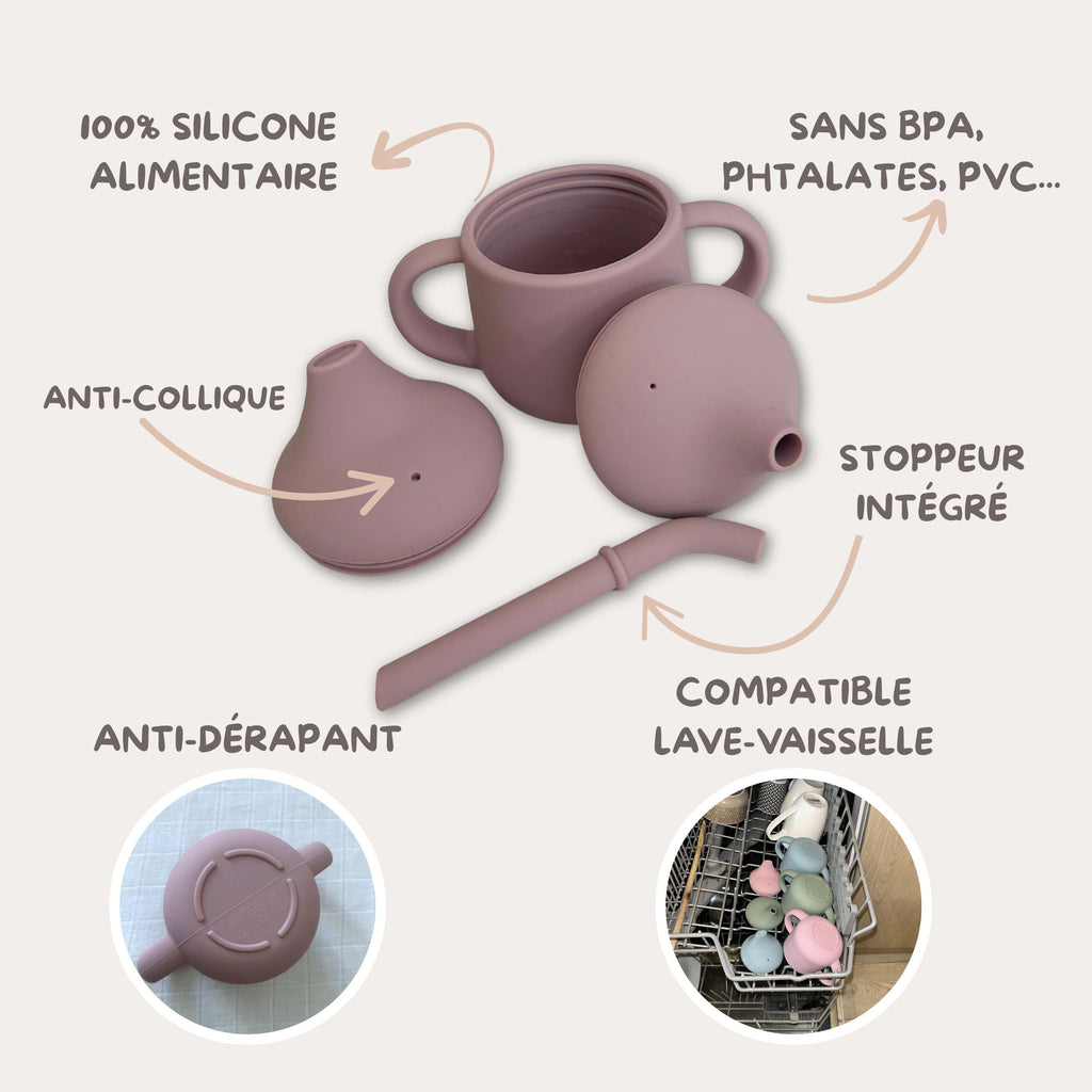 Verre d'apprentissage mauve